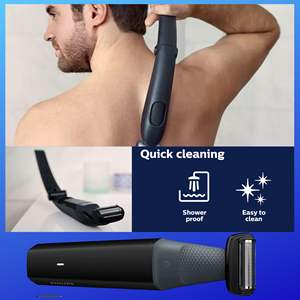 Afeitadora corporal y recortadora de vello a prueba de agua para hombre con accesorio de cuchilla de cerámica para la espalda incluido - Product Image 5