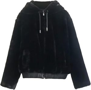 Veste d'hiver en faux cuir pour homme Doublure polaire Noir Marron Poche Poitrine Manteau - Product Image 3