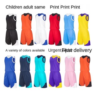 Ensemble de maillots de basket-ball pour hommes, personnalisés, confortables, à séchage rapide, en stock, design, uniforme de basket-ball - Product Image 2