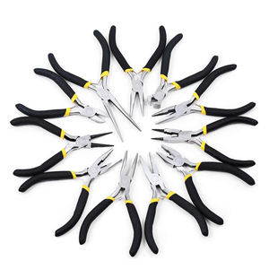 คีมหนีบจมูกกลมสำหรับทำเครื่องประดับคีมหนีบจมูกแบบนุ่มจับสองชั้น - Product Image 6