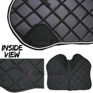 Tapis de selle de cheval anglais de qualité supérieure respirant élégant équestre paillettes cheval oreille bonnet insonorisé sabot Protection bottes - Product Image 3