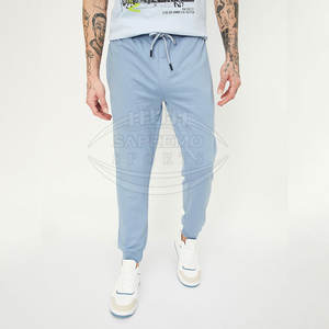 Pantalons de jogging décontractés pour hommes, légers, en toile, polyester/coton, coupe décontractée, coupe ample, tissu durable, ourlets élastiques - Product Image 3