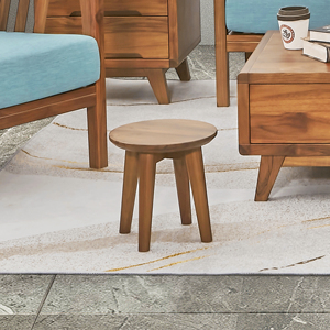 Taburete de teca contemporáneo relajante para restaurante, comedor y sala de estar, muebles de patio al aire libre - Product Image 2