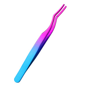 Private Label Volume <b>Tweezers</b> Lash Extension Fiber Tip Eyelash <b>Tweezers</b> Hair Graft <b>Tweezers</b> - Product Image 6