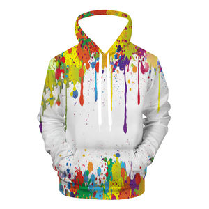 Sudadera de franela con capucha Unisex Rainbow Tie Dye 3D All-Over Print Casual Hip Hop Style Fashion Digital Winter Pullover para - Product Image 3