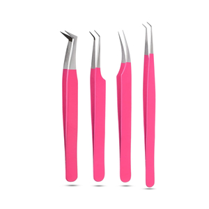 Pince à épiler en acier inoxydable personnalisée de haute qualité, tendance 2024, pour extensions de cils, outils de beauté longue durée - Product Image 2