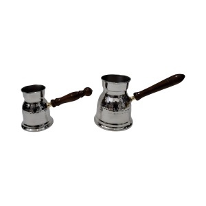 Vintage Arabic Coffee <b>Pot</b> Engraved Coffee Warmer with Wooden Handle Stainless Steel Greek Turkish Coffee <b>Pots</b> - Product Image 5