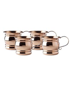 Pure Copper Round Shaped Shine Hammered Design Moscow Mule Beer Mug Copper Metal Bar Accessories Hammered Design Moscow Mule - Product Image 6
