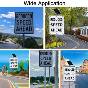 Panneaux <span class=keywords><strong>de</strong></span> signalisation réfléchissants en aluminium personnalisés Panneaux solaires à LED pour la <span class=keywords><strong>sécurité</strong></span> <span class=keywords><strong>routière</strong></span> à vitesse réduite - Product Image 6