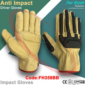 Gants de conducteur personnalisés de protection contre les chocs de qualité supérieure pour un usage quotidien 2024 gros gants de soudage Tig gants en cuir du Pakistan - Product Image 3