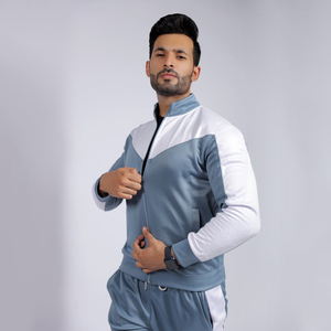 Ensemble de survêtement de jogging pour homme avec design patchwork, taille adulte, 2 pièces, avec logo personnalisé, comprenant un sweat à capuche à cordon et un pantalon de survêtement, 100% coton - Product Image 6