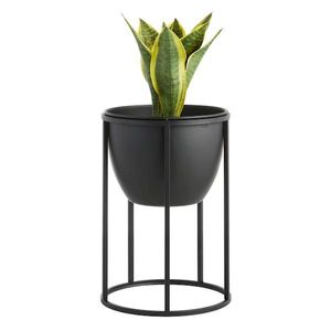 Design personnalisé pots de fleurs en métal et fer fabriqués à la main pot de fleurs de jardin avec support fabricant d'intérieur usine indienne - Product Image 1