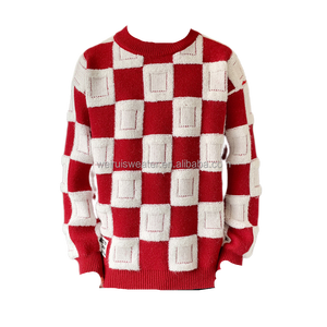 Personnalisé automne hiver tricoté décontracté logo décoration hommes chandails en gros mode de haute qualité sur mesure tricots chauds - Product Image 3