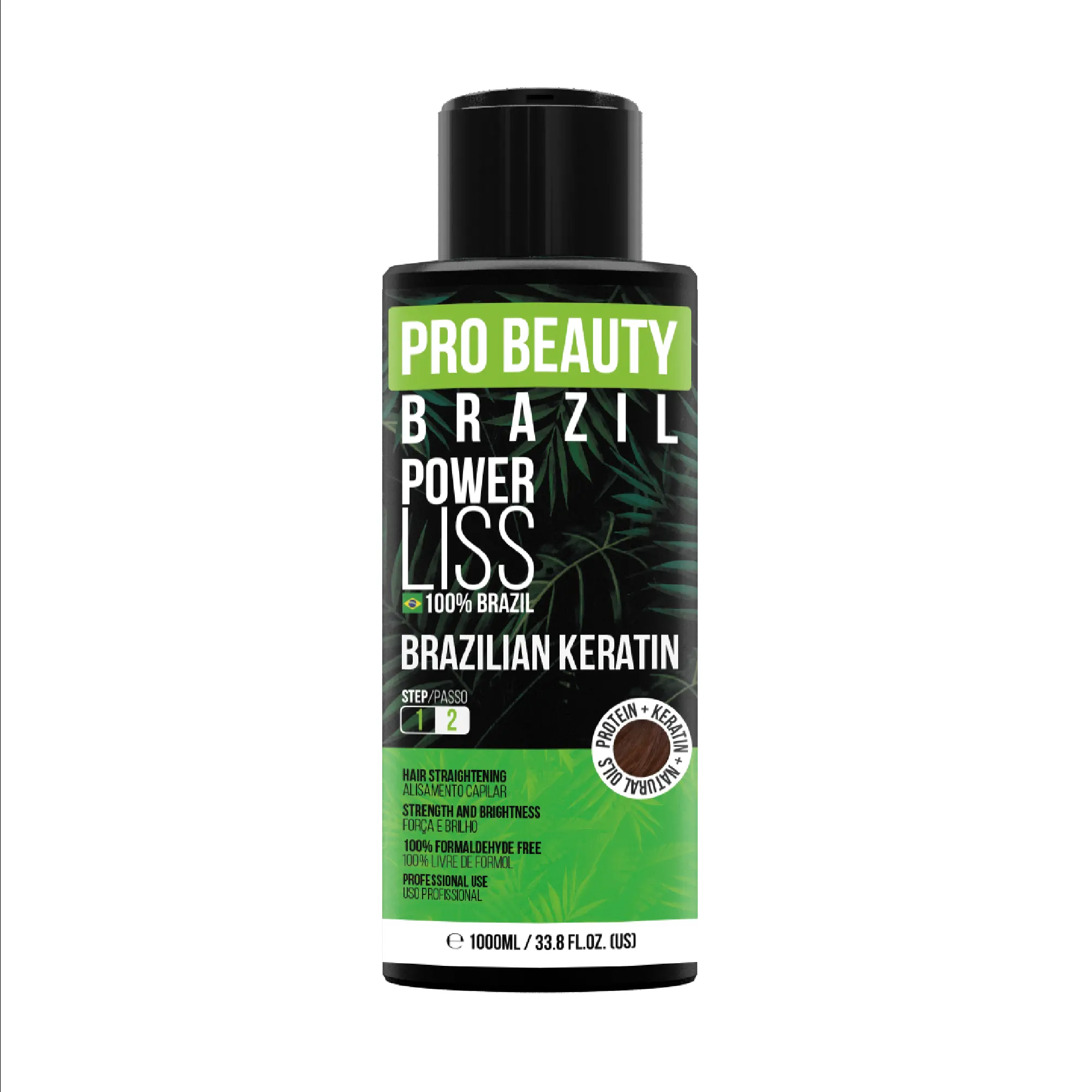 Power Liss Silikon Keratin Brasil, Silikon dan Asam Amino dengan Tanix Power Liss Bebas Formaldehida Kualitas Tinggi Pro Beauty Brazil