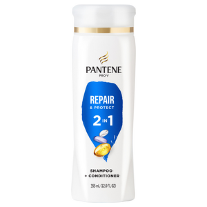 Shampooing et après-shampoing 2-en-1 Pantene – Solution de soin capillaire à double action qui fait gagner du temps - Product Image 1