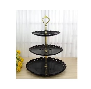 New Arrival Black Metal Cup <b>Cake</b> <b>Stand</b> Table Top Decorative Round Metal <b>Cake</b> <b>Stand</b> Use for Tabletop Centerpiece Decoration - Product Image 1