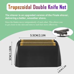 Barra de Corte de Repuesto con Cuchillas Dobles y Triples para Afeitadoras Eléctricas, Lavable e Impermeable, para Afeitar Cara y Cuerpo, 1 Unidad - Product Image 6