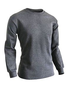 เสื้อยืดแขนยาวสีเทา คอกลม ผ้าถัก คอตตอน ทีเชิ้ต ลำลอง สำหรับทำงาน - Product Image 1