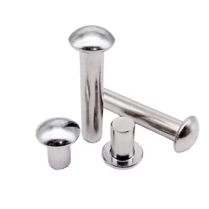 Remache de Cabeza Redonda de Acero Inoxidable Sólido DIN 660 Resistente a la Corrosión para Uso Marino - Product Image 1