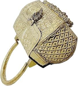 Bolso de mano de latón bohemio de lujo, adornos de cristal, cadena de alta calidad para celebraciones de fiestas de cumpleaños, HF CRAFTS Low Coast - Product Image 4