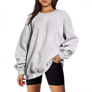 Trendy <b>Women's</b> <b>Sweatshirts</b> 100% Cotton Best Quality Breathable and <b>Lightweight</b> Sweat Shirts Plain Dyed Low MOQ - Product Image 5