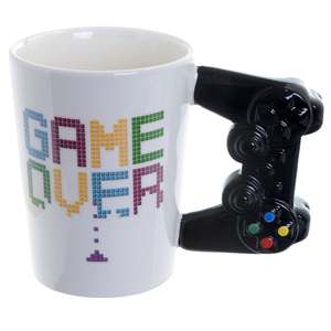 Mug en céramique 3D Controller Game Over, en grès, vierge pour sublimation, avec revêtement, en stock, pour cadeaux promotionnels - Product Image 1