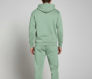Ensemble Jogging d'Hiver Élégant |   Sweat à capuche unisexe en coton 100% uni avec couleur personnalisée |   Polaire respirante antibactérienne - Product Image 4