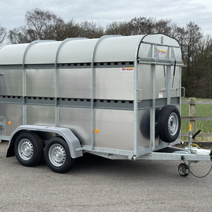 Remolque de Acero de Doble Eje para Ganado, Nuevo, en Oferta, para Transporte de Caballos, Semirremolque con Frenos Eléctricos, 3800 kg - Product Image 1
