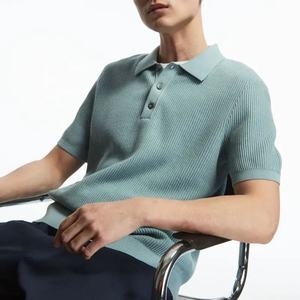 Venta al por mayor de ropa de calle personalizada logotipo en blanco color sólido Polo camisa para hombres 100% algodón hombres mejor precio liso cómodo Polo camisetas - Product Image 3