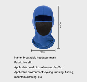 หน้ากากตาข่ายป้องกันรังสียูวีสำหรับกิจกรรมกลางแจ้ง ป้องกันความหนาว แบบคลุมหน้าเต็มใบ มีรูเดียว สำหรับผู้ชายและผู้หญิง จัดส่งแบบ DDP - Product Image 3