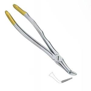 Fórceps de extracción de dientes dentales de color plateado personalizado de alta calidad con fórceps de acero inoxidable Fig.46 Diam - Product Image 4