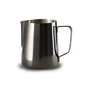 Hot selling kitchen accessories Stainless steel milk and coffee pot Black finished milk pitcher