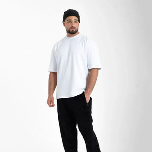 T-shirt surdimensionné pour homme col en tissu léger à séchage rapide imprimé sur mesure - Product Image 5