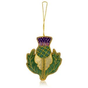Magnifique porte-clés et accessoires de sac en perles brodées de couleur verte et bleue, motif d'arbre, en provenance d'Inde - Product Image 1