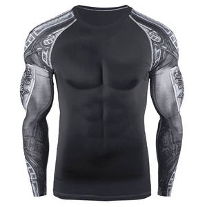 Moisture Wicking Gym Wear <b>For</b> Performance <b>Men</b> Compression <b>Shirt</b> <b>Thermal</b> Base Layer <b>For</b> Outdoor Activities <b>Men</b> Compression <b>Shirt</b> - Product Image 3