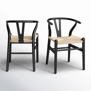 Chaise de salle à manger Margo en bois massif, fabriquée à la main avec des courbes du dossier accentuant la veine naturelle du bois de hêtre massif - Product Image 6