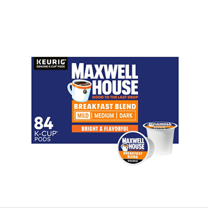 แม็กซ์เวลล์ เฮ้าส์ เบรกฟาสท์ เบลนด์ มายด์ โรสต์ กาแฟแบบแคปซูลสำหรับเครื่องชงกาแฟแบบ K-Cup บรรจุ 84 แคปซูล/กล่อง - Product Image 1