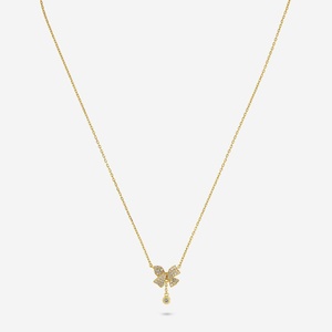 92.5 Silver <b>Necklace</b> with Rose Gold Finish 194205 for Parties Engagements or Gifts - Product Image 1