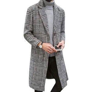 <b>Men</b> Long Peacoat Stylish Winter <b>Coat</b> Outdoor Formal <b>Men</b> Long Hooded <b>Coat</b> Winter <b>Coat</b> Warm Outerwear - Product Image 1