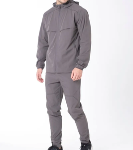 ชุดวอร์มกันลมผ้าไนลอนทำจากโพลีเอสเตอร์มีซิปสะท้อนแสงสำหรับผู้ชายชุดวอร์ม - Product Image 5