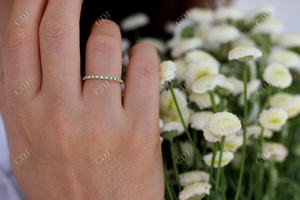 Bague de mariage en diamant émeraude et laboratoire pour femmes, bague en diamant fin 10k 14k 18k or jaune, bague de mariage luxueuse personnalisée - Product Image 4