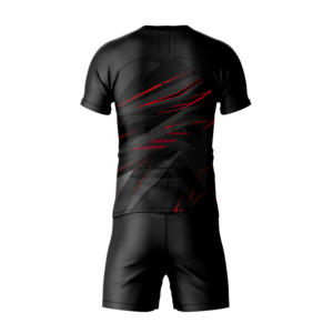 Ensemble d'uniformes de football personnalisés entièrement imprimés, légers, respirants, extensibles dans quatre directions, antibactériens, tissu à séchage rapide, maillot par sublimation - Product Image 2