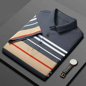 Venta caliente a rayas Casual de talla grande para camisa para hombres nueva tendencia de moda Golf transpirable secado rápido 2025 - Product Image 3