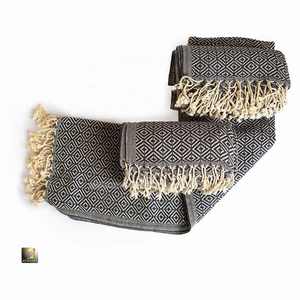 Serviette de plage Jacquard en mélange PES à séchage rapide et légère double face avec logo personnalisé Fabricant de gros - Product Image 5