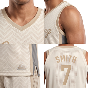 Custom Basketball Jersey Set-100% Polyester Mesh V-Neck Team Uniform for Men with Breathable Summer Design - Product Image 4