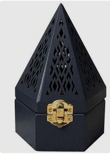 งานฝีมือไม้บาคูร์รูปพระจันทร์เสี้ยว - งานฝีมือขัดเงา เป็นมิตรกับสิ่งแวดล้อม รูปทรงเรขาคณิต ของตกแต่งบ้าน ศิลปะการเผาเครื่องหอม ขนาดปรับแต่งได้ - Product Image 4