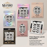Kit de 3 paires de cils magnétiques et d'eye-liner, pas besoin de colle, cils magnétiques réutilisables avec eye-liner et pince à épiler