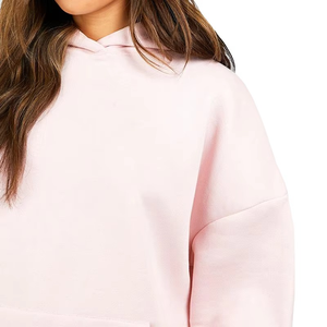 Vente en gros de sweats à capuche sport fitness personnalisés pour femmes 100% coton sweats à capuche surdimensionnés et lourds pour femmes - Product Image 2