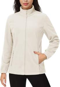 Chaqueta de lana ligera con cremallera para mujer con mangas largas Cómodo ajuste cálido para Unisex para la comodidad del invierno - Product Image 2