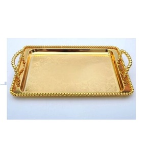 Elegante Bandeja de Metal para Ramadán para Resaltar Colecciones de Faroles Decorativos y Detalles del Hogar Inspirados en Ramadán - Product Image 4